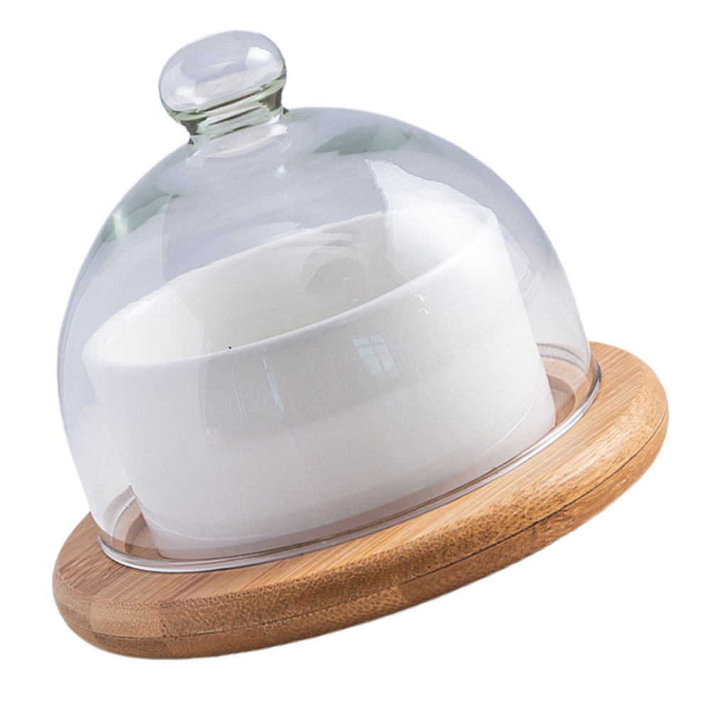 Ceramic Salad Bowl Set with Cl - đánh giá và giá Plastic Dome Clear